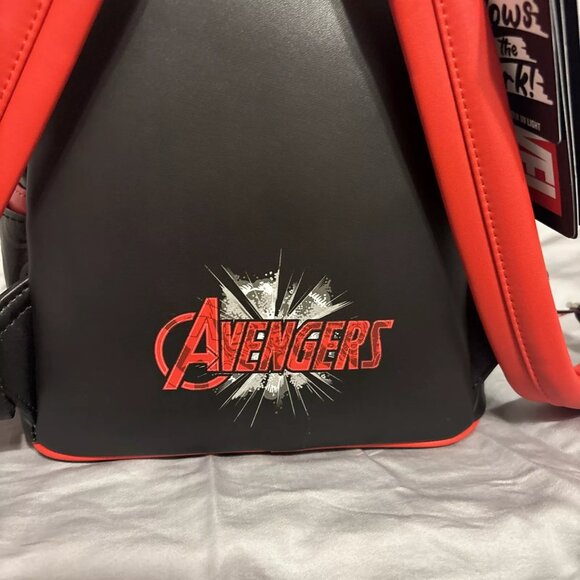 Marvel Avengers 60th Anniv. Glow in The Dark Loungefly Mini Backpack - NWT - Picture 5 of 5